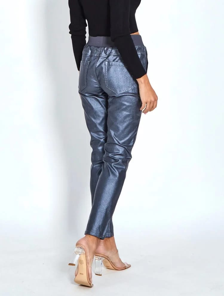 Metallic Jogger Charcoal Monaco Jeans