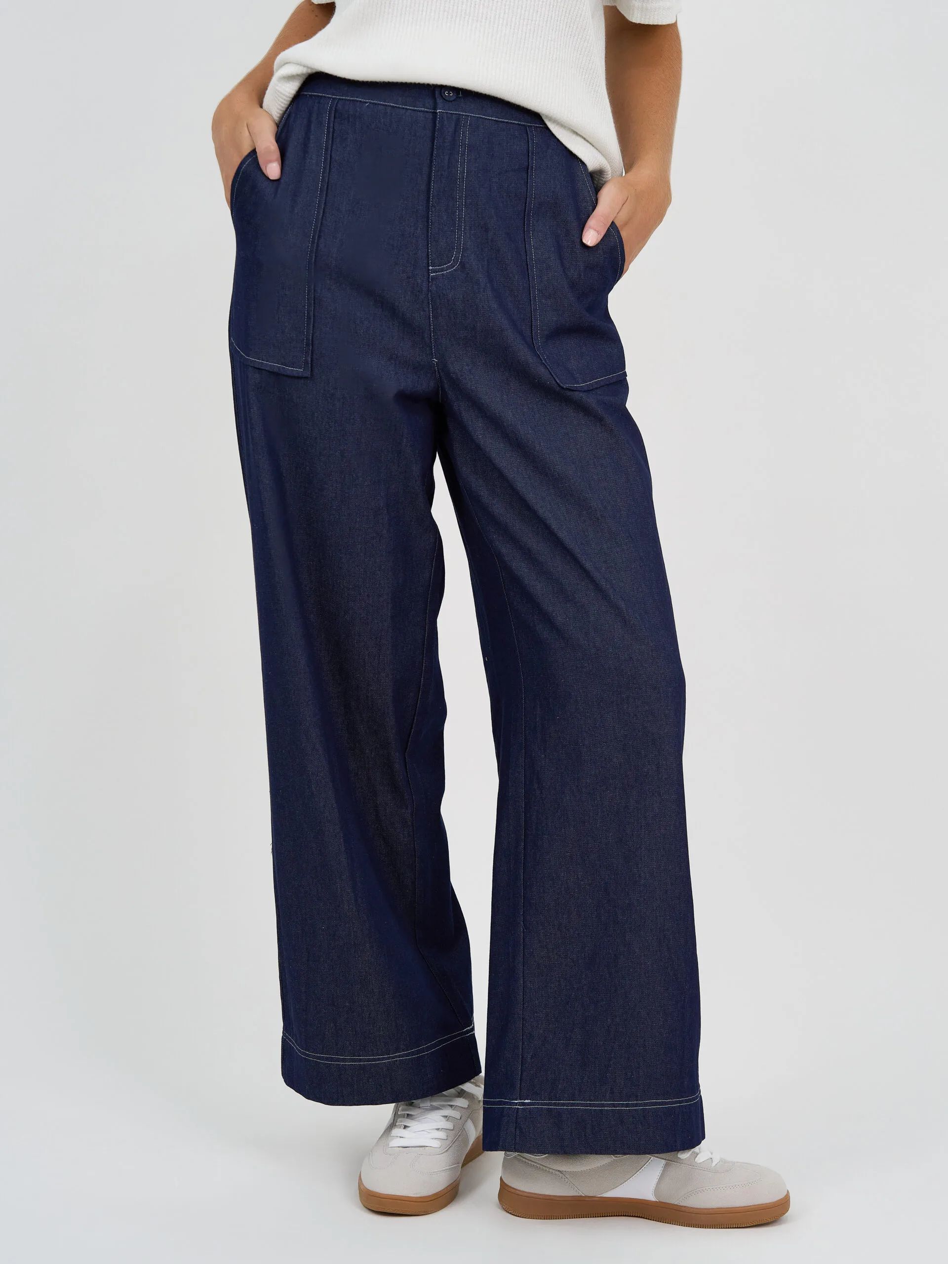 Stitch Detail Denim Denim Liberty Rose