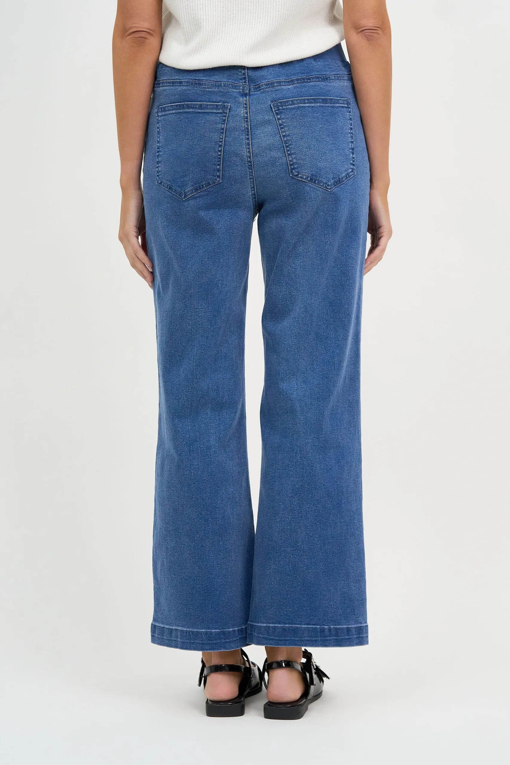 Maddy Wide Leg Jean Blue Threadz