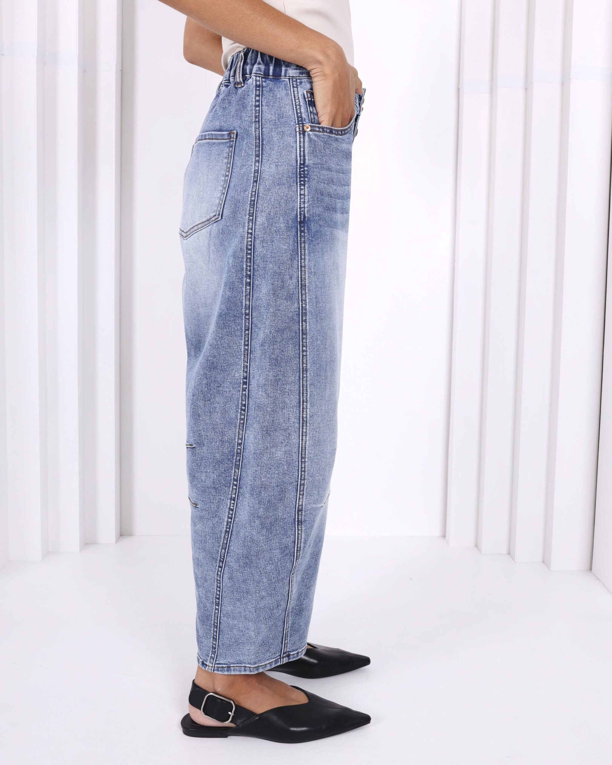 Carson Barrel Jean Blue Monaco Jeans