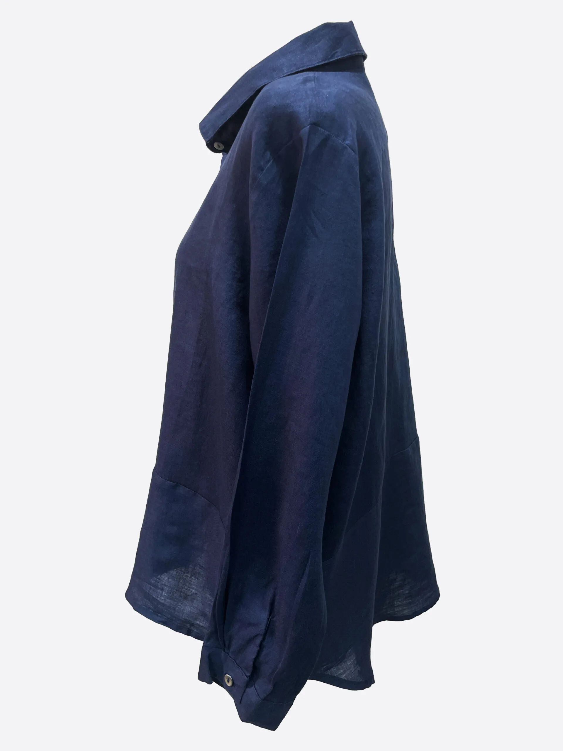 Linen Button Shirt Chocolate Worthier