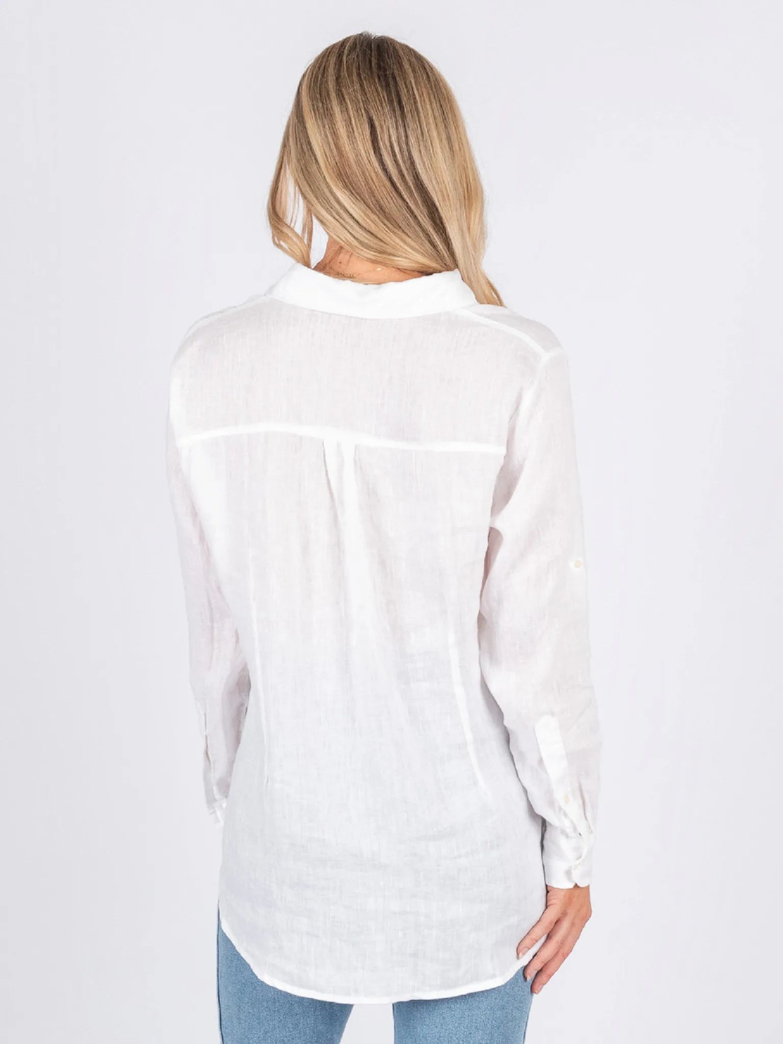 Classic Linen Shirt Khaki Worthier