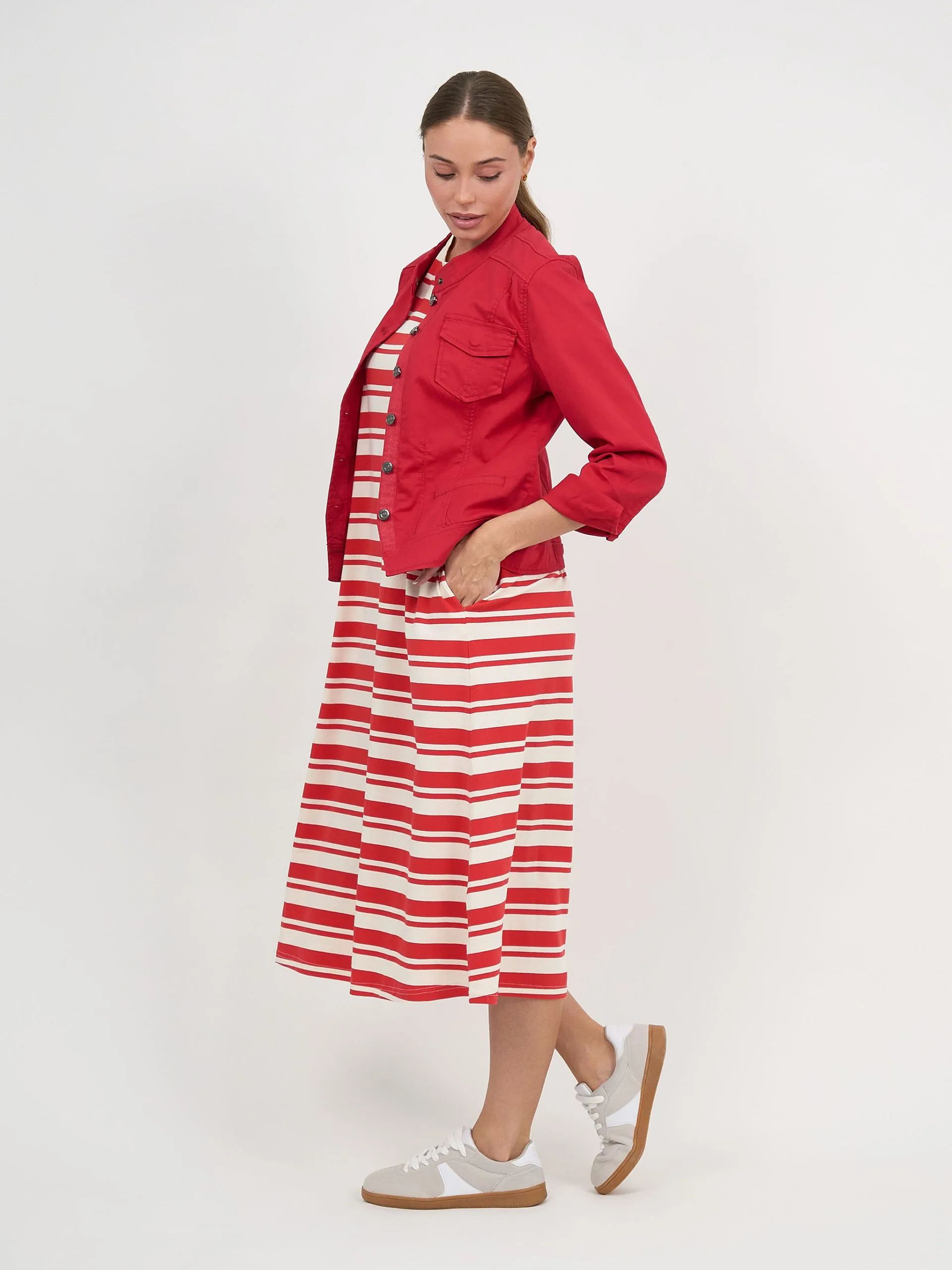 Denim Jacket Red Threadz Denim Jacket Red Threadz