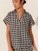 Relaxed Pull Over Shirt Black adorne