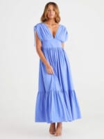 Gathered Sleeve Dress