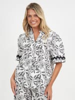 Vee Neck Linen Top