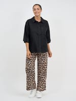 Stitch Detailed Linen Shirt