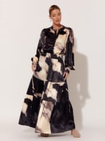 Satin Tier Skirt