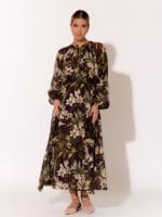 Draw Waist LS Dress