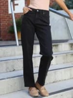 Mid Rise Cigarette Leg Jean Blue Leoni
