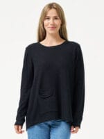 Double Pocket Knit Black Worthier