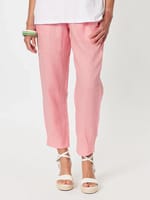 Jersey Waist Linen Pant Navy Gordon Smith