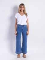 Cuff Detailed Denim Jean