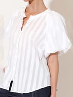 Cotton Self Stripe Shirt