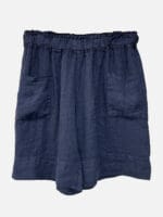 Linen Pocket Front Short Beige La Strada
