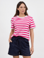 Cotton Jersey Stripe Tee Stripe Liberty Rose