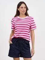Cotton Jersey Stripe Tee Stripe Liberty Rose