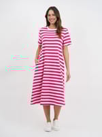 Cotton Jersey Dress Ink Liberty Rose