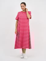 Cotton Jersey Dress Ink Liberty Rose