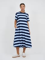 Cotton Jersey Dress Ink Liberty Rose