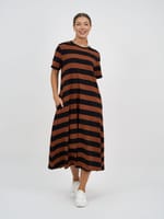 Cotton Jersey Dress Ink Liberty Rose
