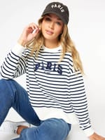 Paris Long Sleeve Sweater Stripe Threadz