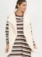 Minx Faux Fur Vest Black Hammock & Vine
