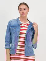 Military Denim Jacket Chocolate Threadz