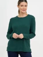 Metallic Ribbed Knit Top Berry Liberty Rose Metallic Ribbed Knit Top Berry Liberty Rose