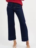 Pocket Front Wide Leg Jean