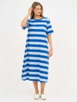 Cotton Jersey Dress Chocolate Liberty Rose