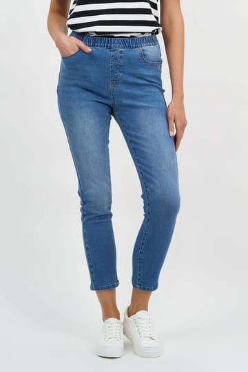 Chicago Stretch Pull On Jeans Blue Threadz