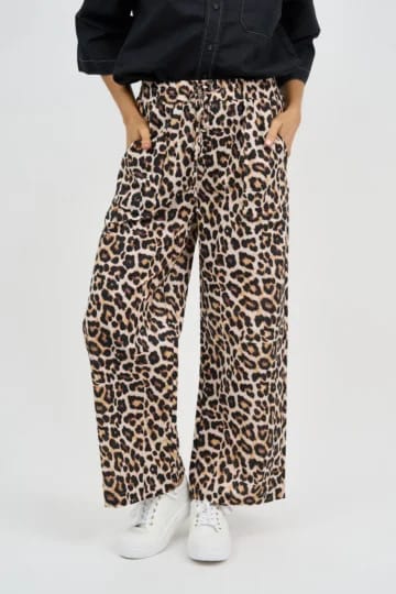 Pocket Detail Cotton Pant Natural Liberty Rose