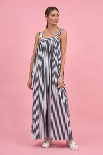 Bow Back Detail Sundress Slate Liberty Rose