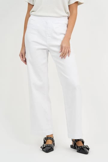 Maddy Wide Leg Jean White Threadz