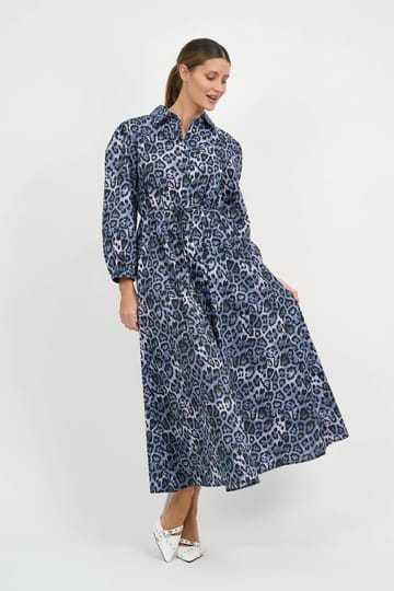 Maxi Cotton Shirt Dress Slate Liberty Rose