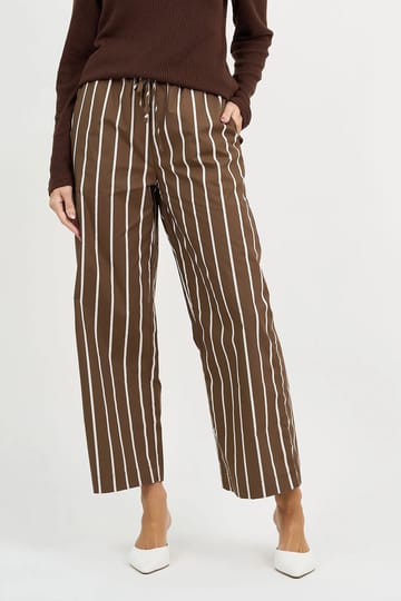 Stripe Cotton Pant Chocolate Liberty Rose