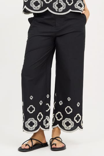 Embroidered Pant Black Liberty Rose