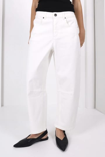Toni Barrel-Leg Jeans White Monaco Jeans