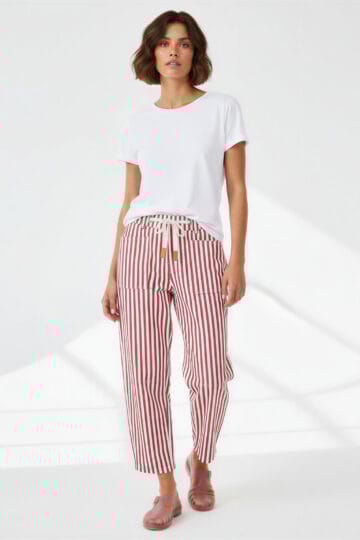 Carter Barrel Jean Stripe Rust Monaco Jeans Carter Barrel Jean Stripe Rust Monaco Jeans