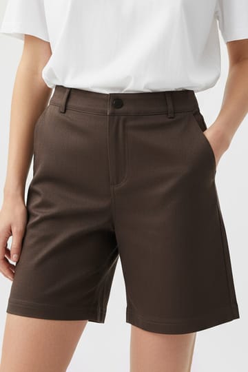 Cotton Relaxed Leg Short Chocolate Liberty Rose