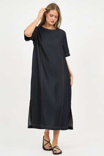 Denim Relaxed Dress Dark Denim Liberty Rose