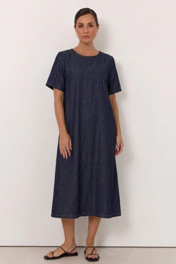 Denim Relaxed Dress Dark Denim Liberty Rose Denim Relaxed Dress Dark Denim Liberty Rose