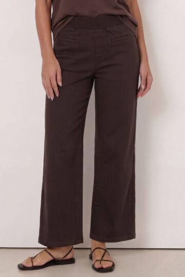 Maddy Wide Leg Jean Chocolate Threadz Maddy Wide Leg Jean Chocolate Threadz