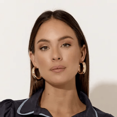 Frill V-Neck Linen Dress Multi La Strada