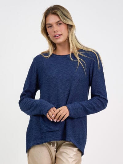 Double Pocket Knit Navy Worthier
