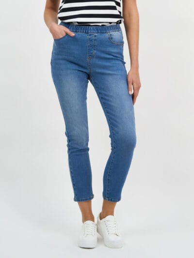 Chicago Stretch Pull On Jeans Blue Threadz