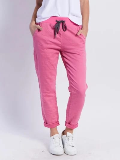 Chino Jogger Pink Leoni
