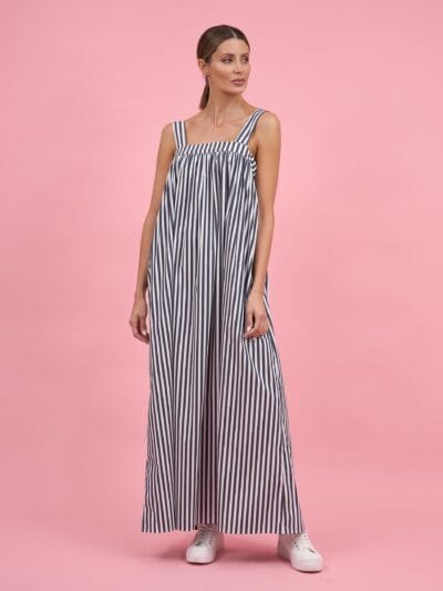 Bow Back Detail Sundress Slate Liberty Rose