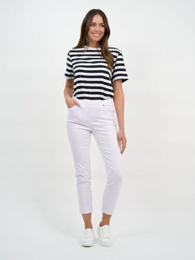 Chicago Stretch Pull On Jeans White Threadz